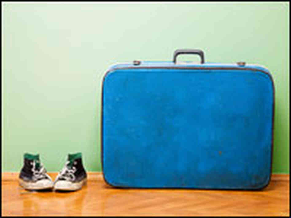 Blue suitcase