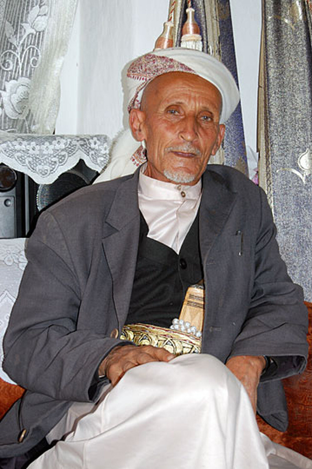 Sheikh Abdullah Hussein Khalil, 68, leader of Hajjarah village