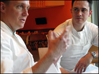Bruce Barnes (left) is executive chef and Nate Auchter is sous chef at the Mitsitam Cafe. Mitsitam means 