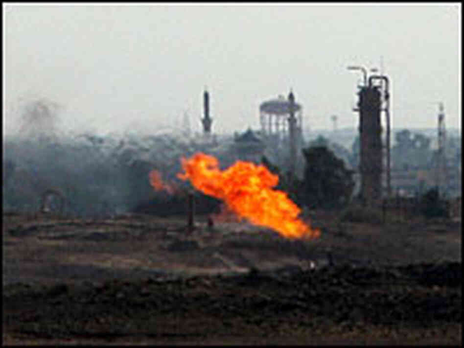 Gas flare in Kirkuk