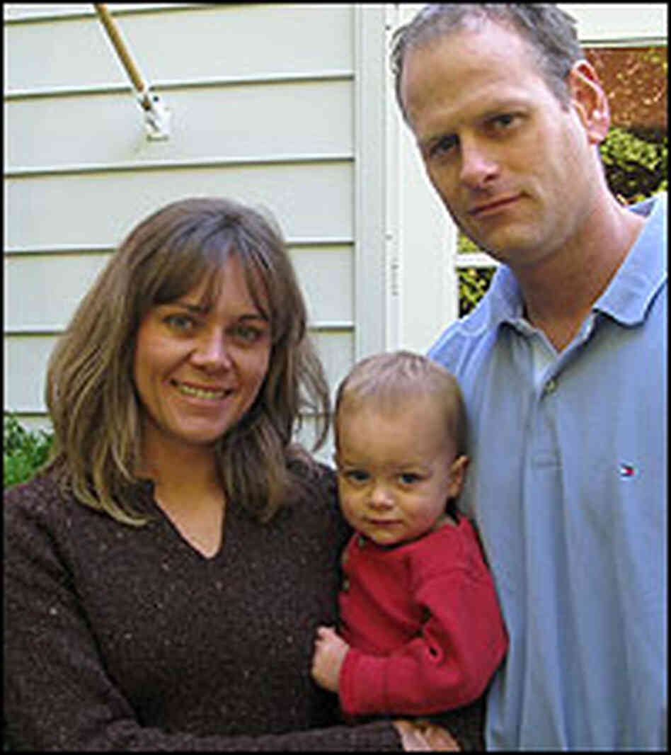 Tiffany and Chris Campbell, shown with their son, Brady.
