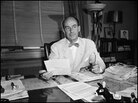 Adlai Stevenson sits at the governor's desk in Springfield, Ill., in July 1952. Adlai Stevenson sits at the governor's desk in Springfield, Ill., in July 1952.