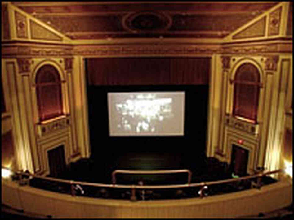 Interior view of Colonial Theatre, from balcony