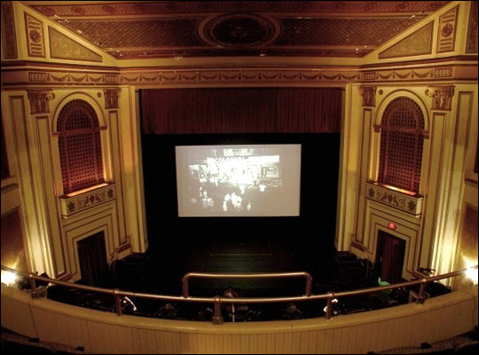 Interior view of Colonial Theatre, from balcony