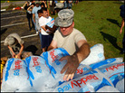 A FEMA supply distribution point in Pasadena, Texas. A FEMA supply distribution point in Pasadena, Texas.