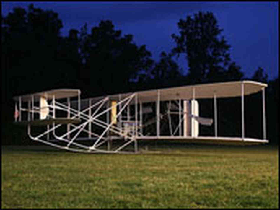 A reproduction of the Wright brothers' 1908 military Fort Myer Flyer.