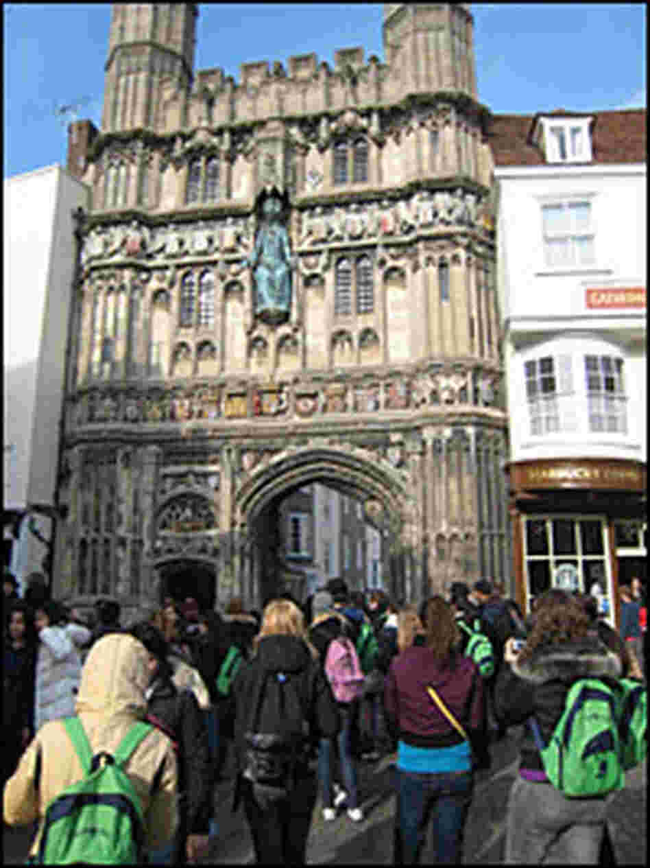 A mix of European tourists and students in Canterbury gives the town a European feel.