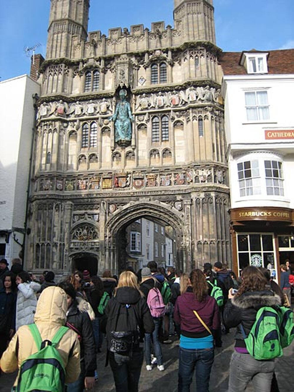A mix of European tourists and students in Canterbury gives the town a European feel.