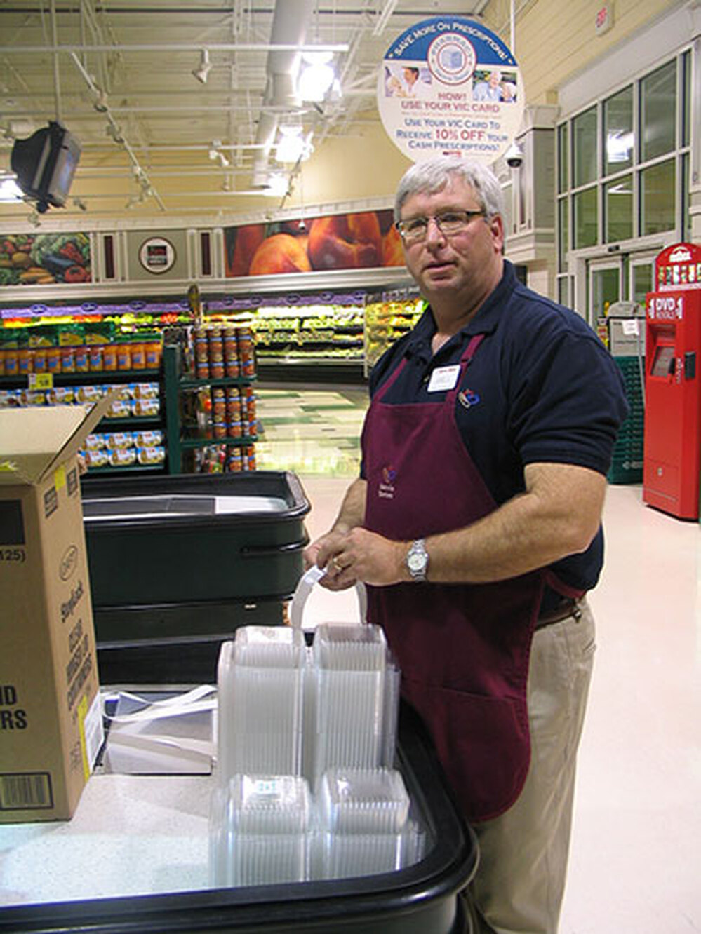 Joel Lueck is a former IT professional who now works as a supermarket cashier. Adam Hochberg/NPR