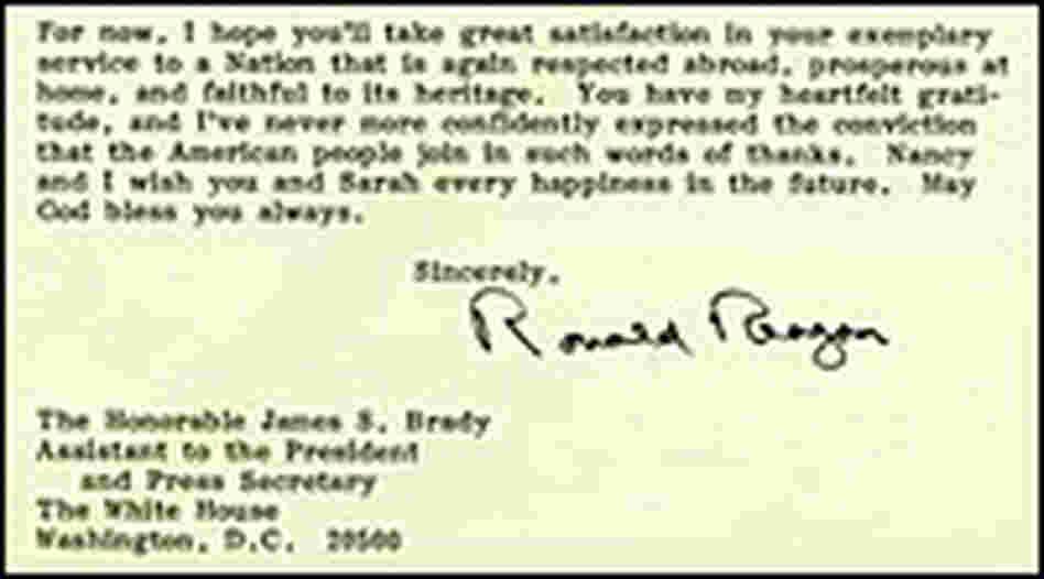 Ronald Reagan's signature is worth $750 and up.