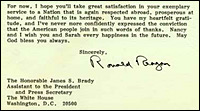 Ronald Reagan's signature is worth $750 and up.