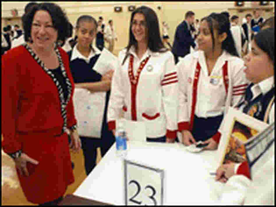 Sotomayor at Cardinal Spellman High School in New York