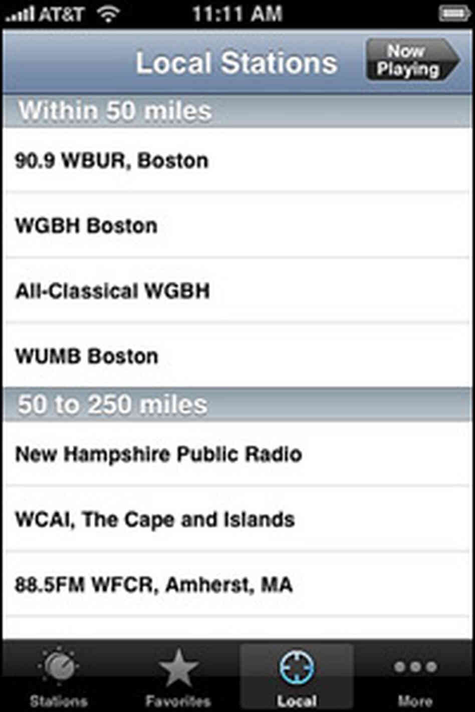 Local stations