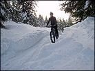 Fun on a Snow Bike Fun on a Snow Bike