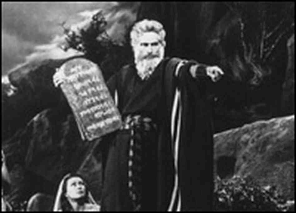 Moses, played by Charlton Heston Moses, played by Charlton Heston