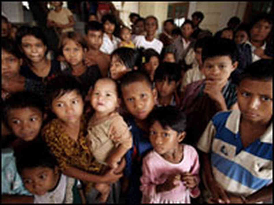 Awaiting supplies in Myanmar Awaiting supplies in Myanmar