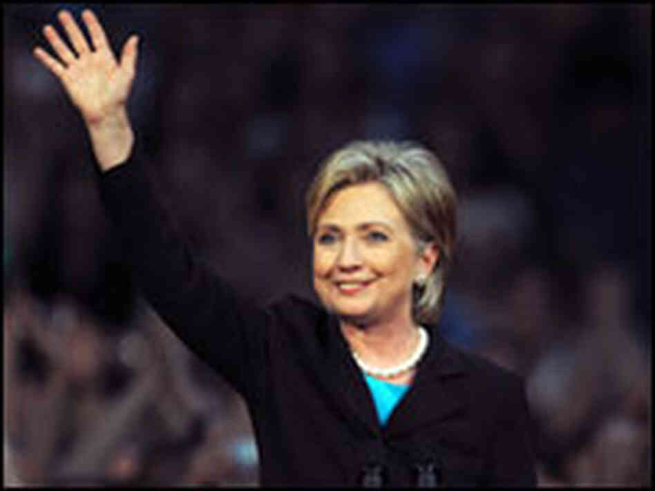 Hillary Clinton waves to supporters in Washington, D.C. Hillary Clinton waves to supporters in Washington, D.C.