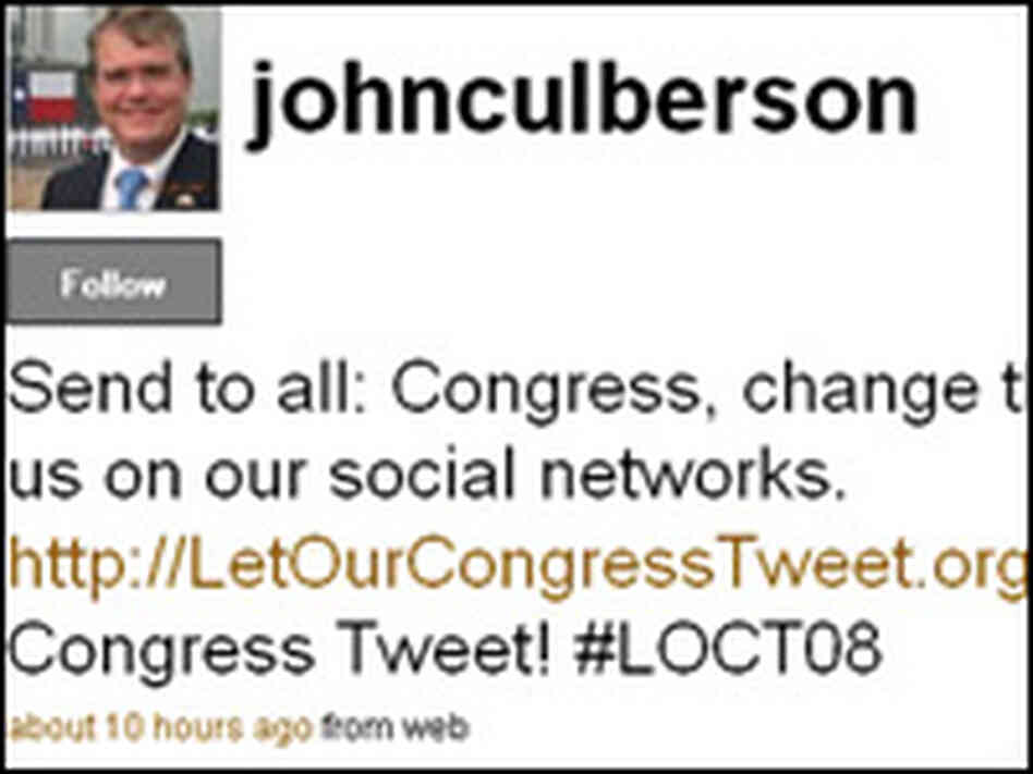 Rep. John Culberson's Twitter feed Rep. John Culberson's Twitter feed