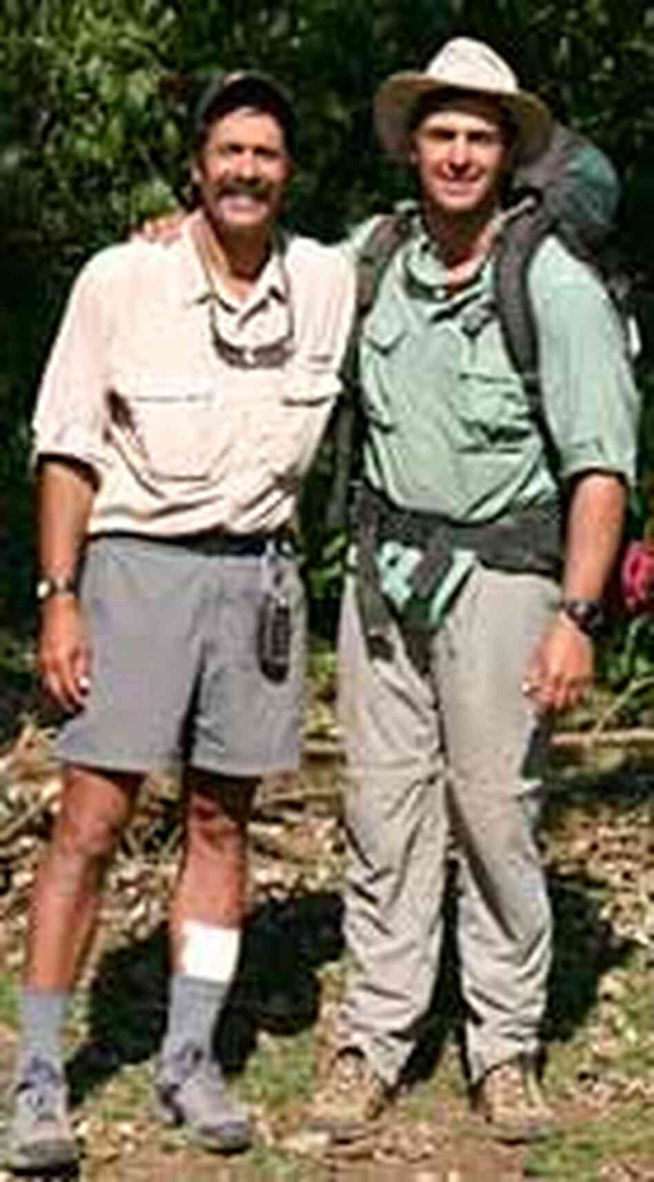 Pasquale Scaturro, left, and Gordon Brown on the banks of the Nile. Pasquale Scaturro, left, and Gordon Brown on the banks of the Nile.
