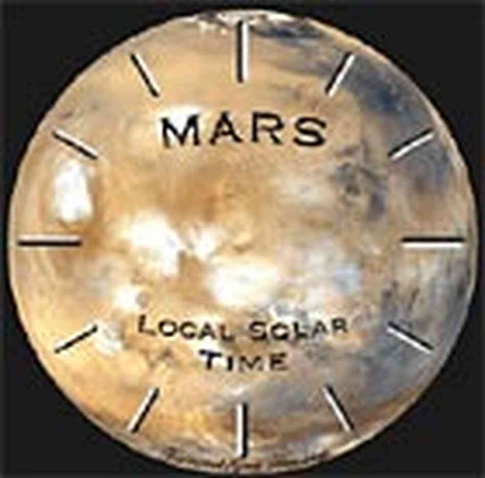 The face of Garo Anserlian's Mars-time watch. The face of Garo Anserlian's Mars-time watch.