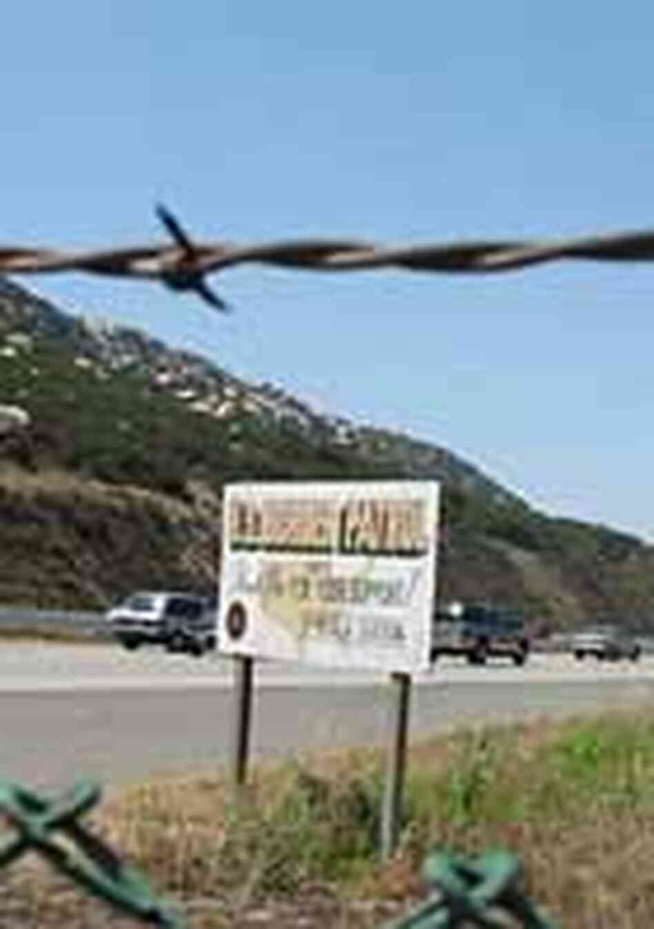 U.S. Border Patrol sign in Temecula, Calif. U.S. Border Patrol sign in Temecula, Calif.