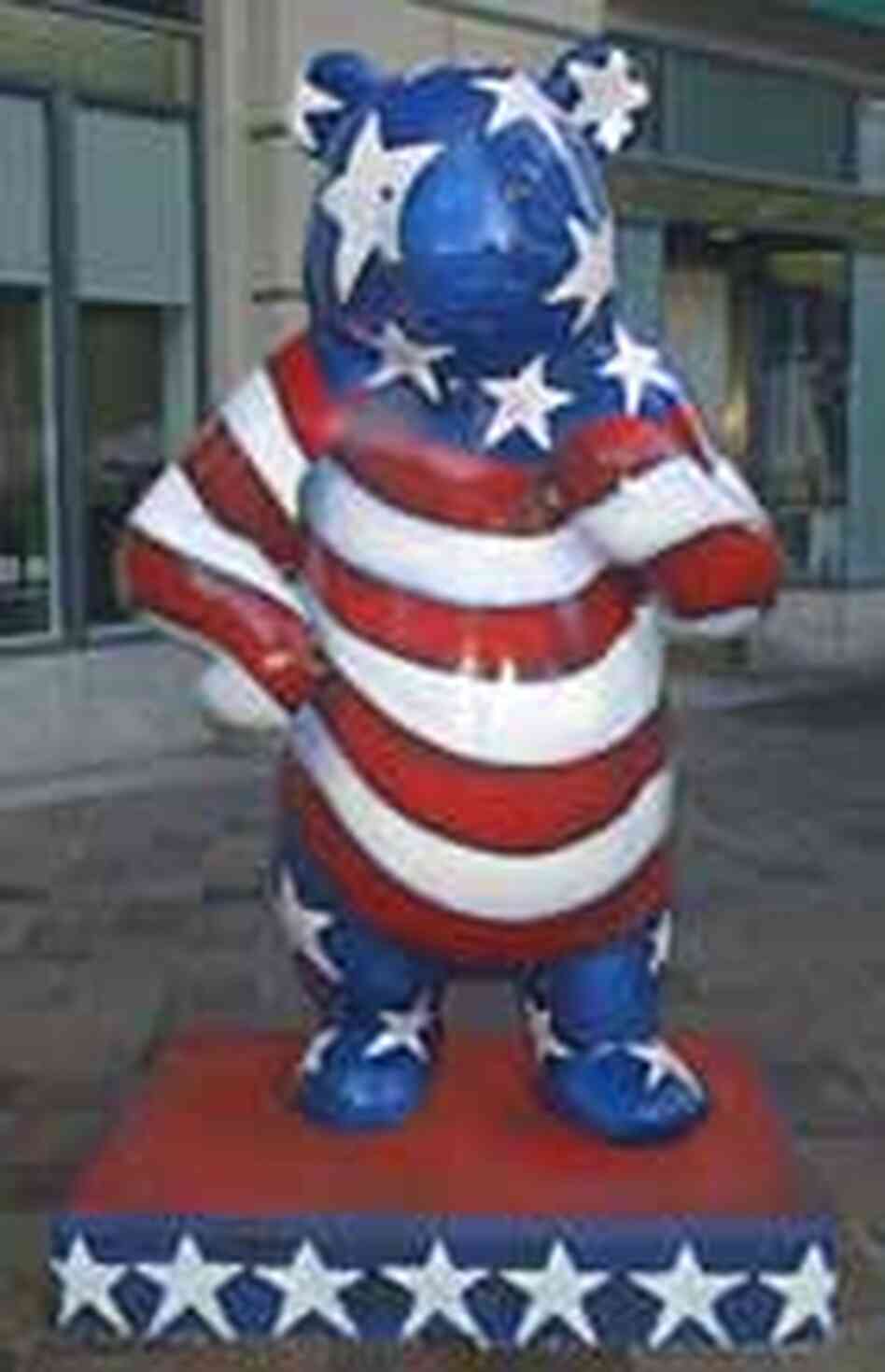 Stars and Stripes panda in Washington, D.C. Stars and Stripes panda in Washington, D.C.
