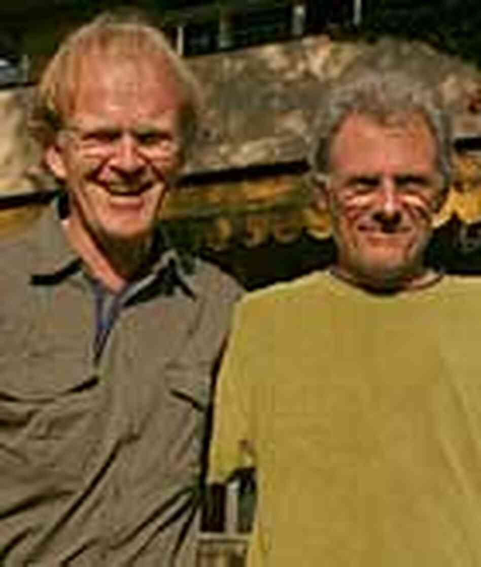 Michael Fay, left, and his co-pilot for the African aerial survey, Austrian Peter Ragg. Michael Fay, left, and his co-pilot for the African aerial survey, Austrian Peter Ragg.