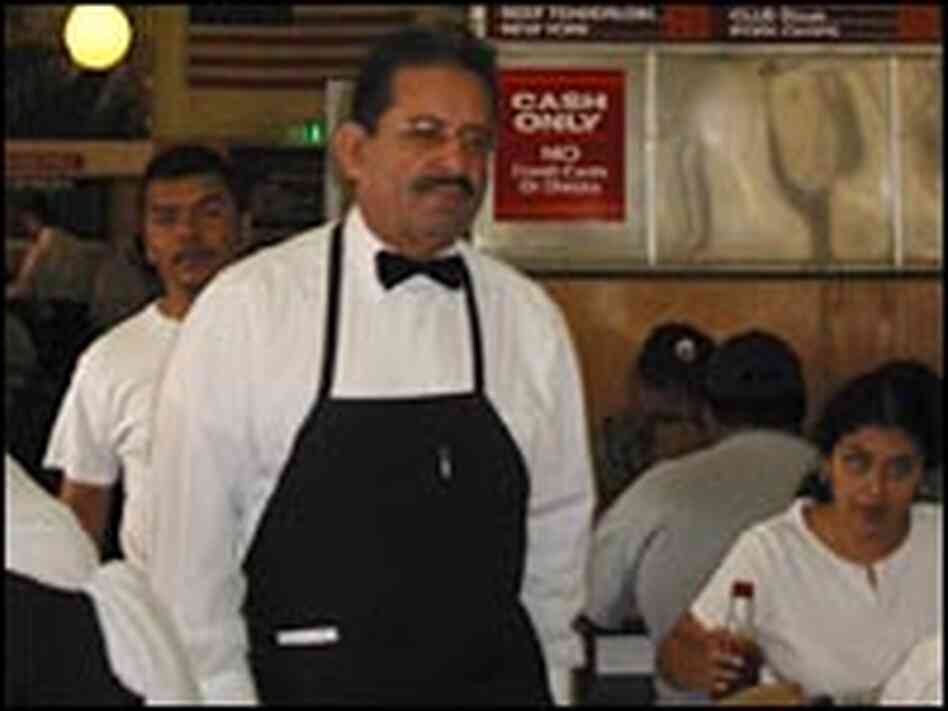 Jesse Villa has worked at The Original Pantry Cafe in downtown Los Angeles since 1966. Jesse Villa has worked at The Original Pantry Cafe in downtown Los Angeles since 1966.