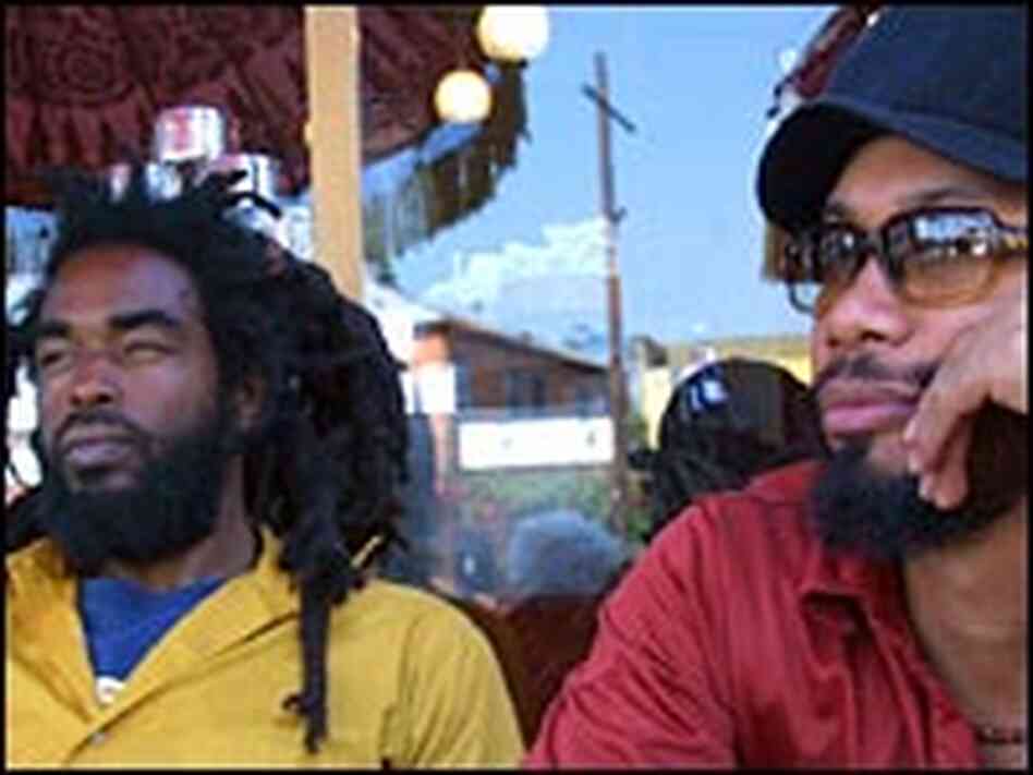 Rolling dub reggae DJs Shakespeare, left, and Aurelito Rolling dub reggae DJs Shakespeare, left, and Aurelito