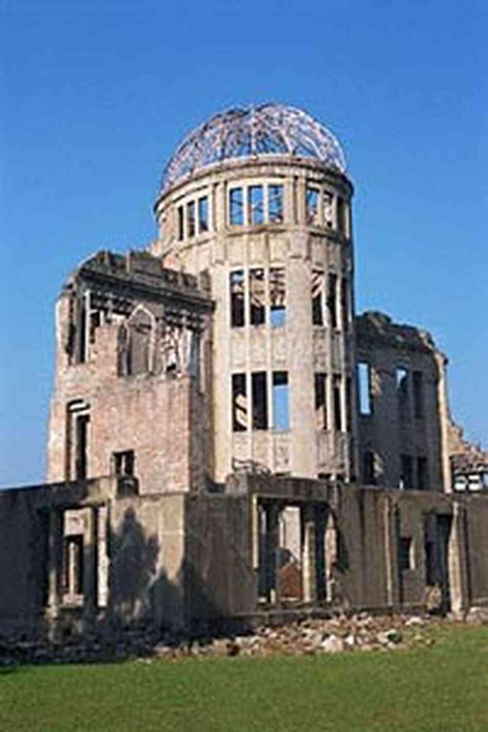 The atomic bomb memorial dome in Hiroshima, Japan. The atomic bomb memorial dome in Hiroshima, Japan.