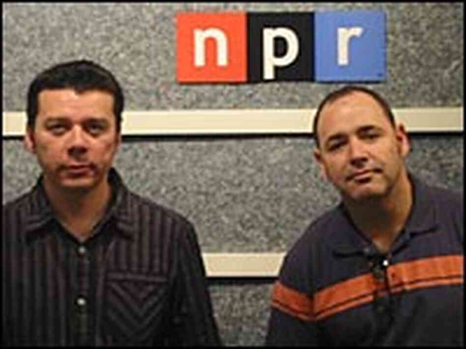 Scott Kirkland, left, and Ken Jordan of Crystal Method Scott Kirkland, left, and Ken Jordan of Crystal Method