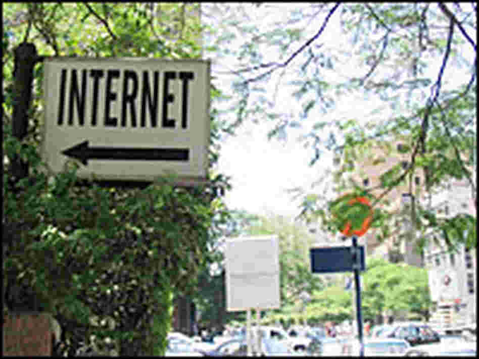 Internet Cafe Sign Internet Cafe Sign