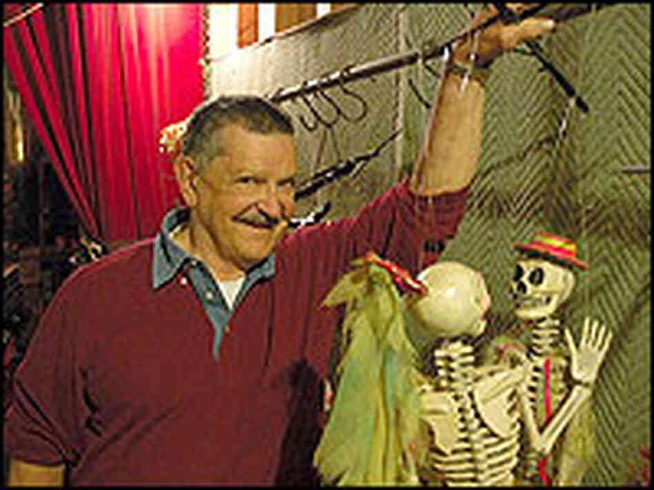 Bob Baker with one of his marionettes. Bob Baker with one of his marionettes.