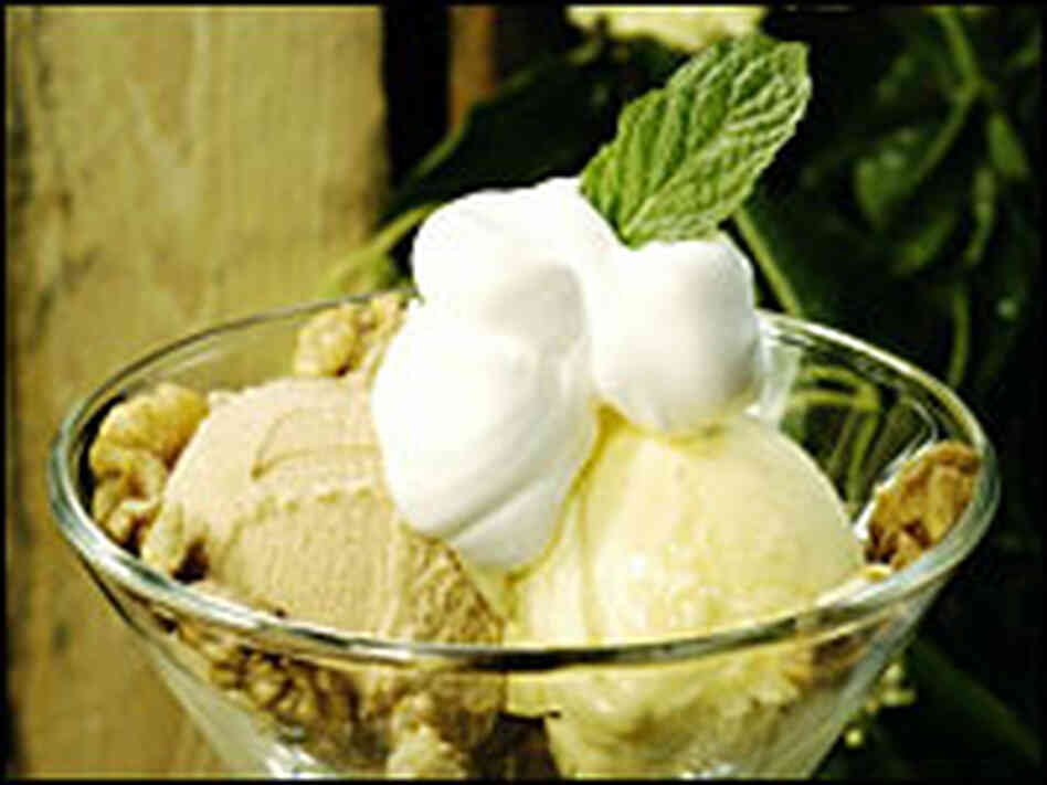 Ice cream in a dish Ice cream in a dish