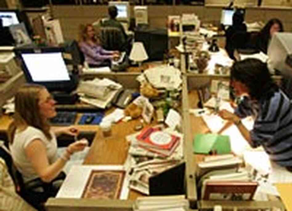 Bernadette Fay, a Friday section editor, talks with Alicia Parlette