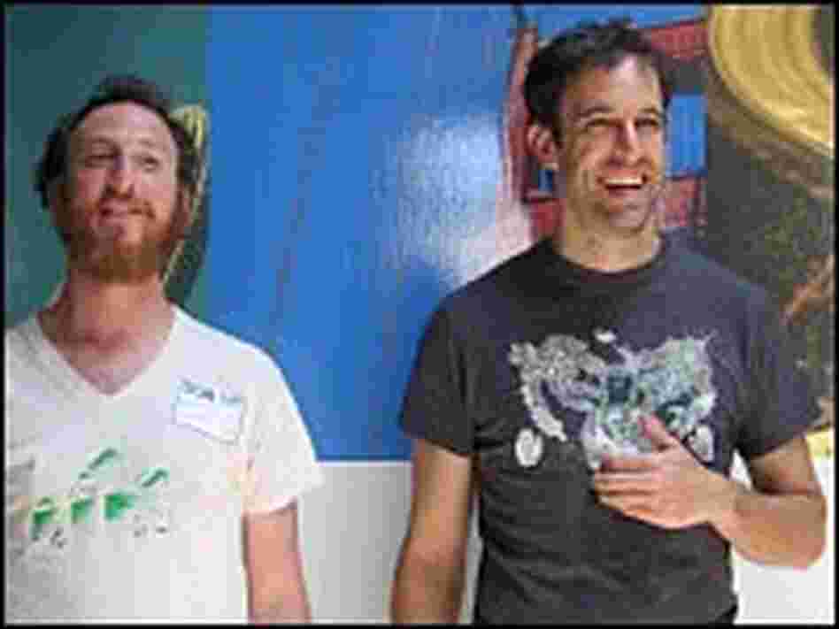 Lead singer and guitarist Ryan Miller, left, and percussionist Brian Rosenworcel Lead singer and guitarist Ryan Miller, left, and percussionist Brian Rosenworcel