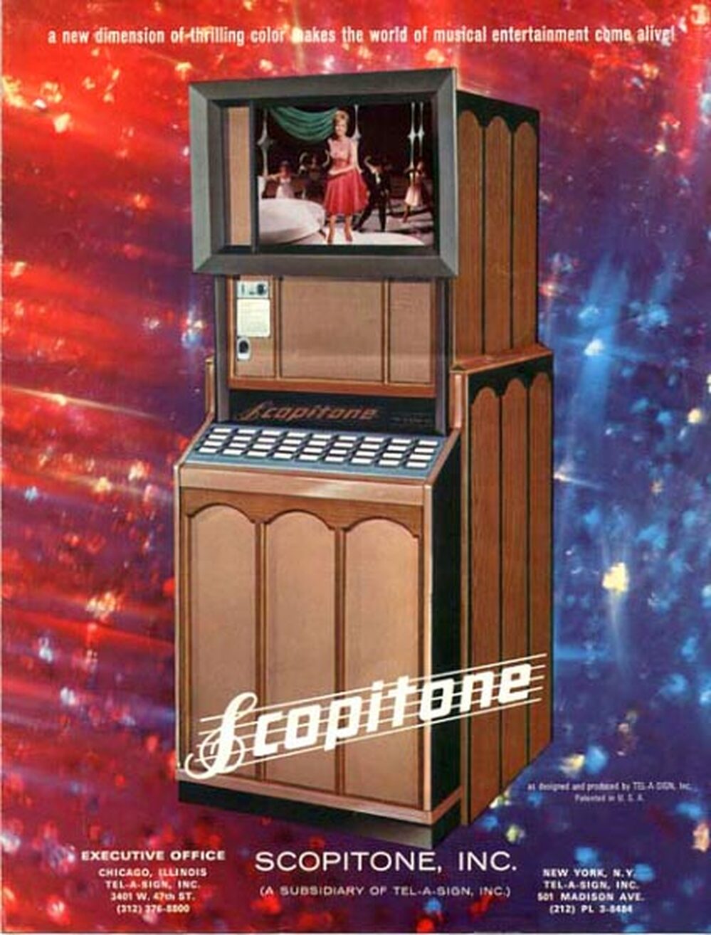The Scopitone was already a huge hit in France when it was introduced to America in 1964