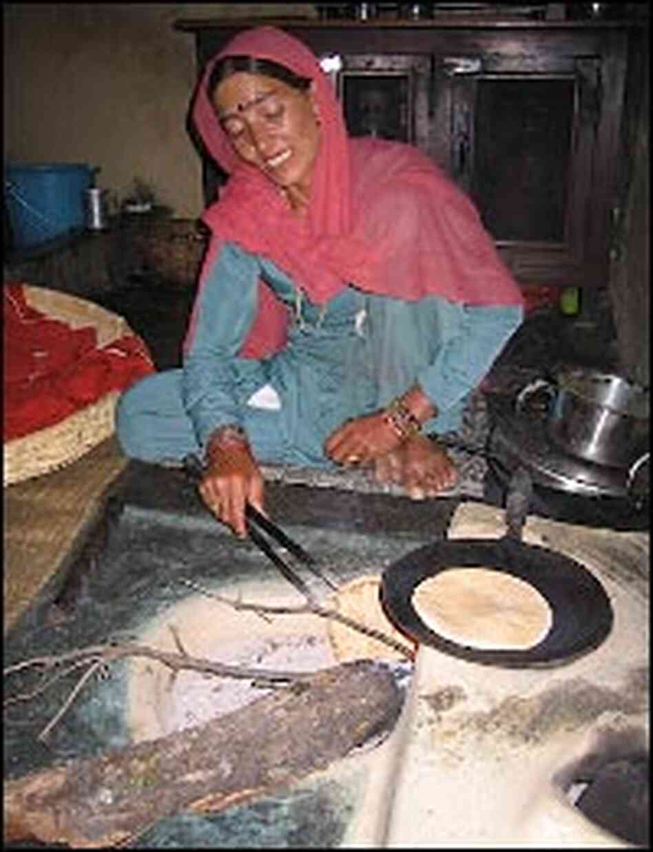 Sunil Rana's mother Kamla prepares a feast Sunil Rana's mother Kamla prepares a feast