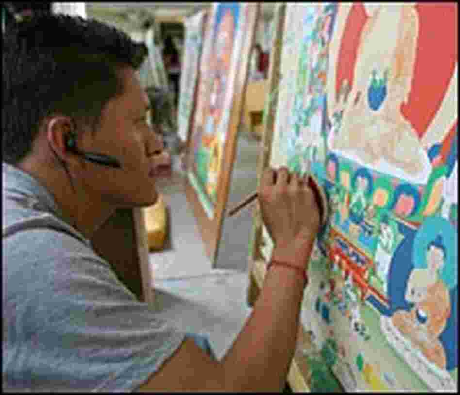 The Internet is seen as a perfect way to sell traditional Tibetan arts and crafts The Internet is seen as a perfect way to sell traditional Tibetan arts and crafts