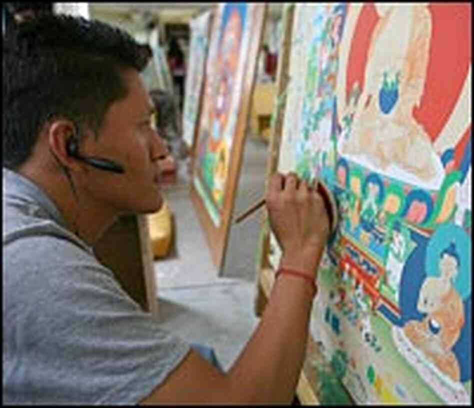 The Internet is seen as a perfect way to sell traditional Tibetan arts and crafts The Internet is seen as a perfect way to sell traditional Tibetan arts and crafts