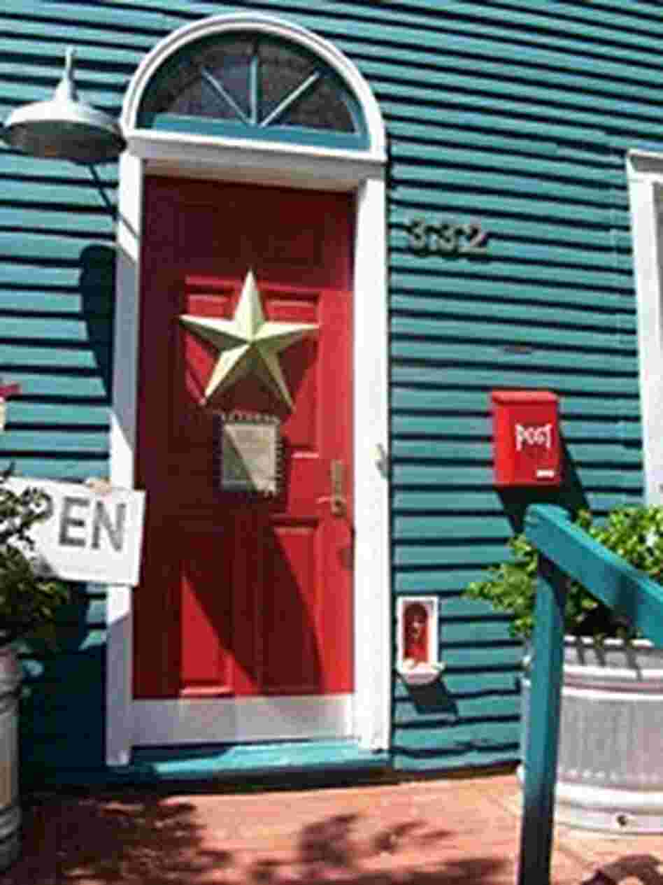 The fairy door outside the Red Shoes shop in downtown Ann Arbor