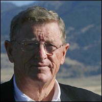 Sen. Conrad Burns defeated incumbent Democratic Sen. John Melcher in 1988 to win his Senate seat.