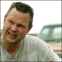 Democratic Senate candidate Jon Tester at his farm in Big Sandy, Mont.