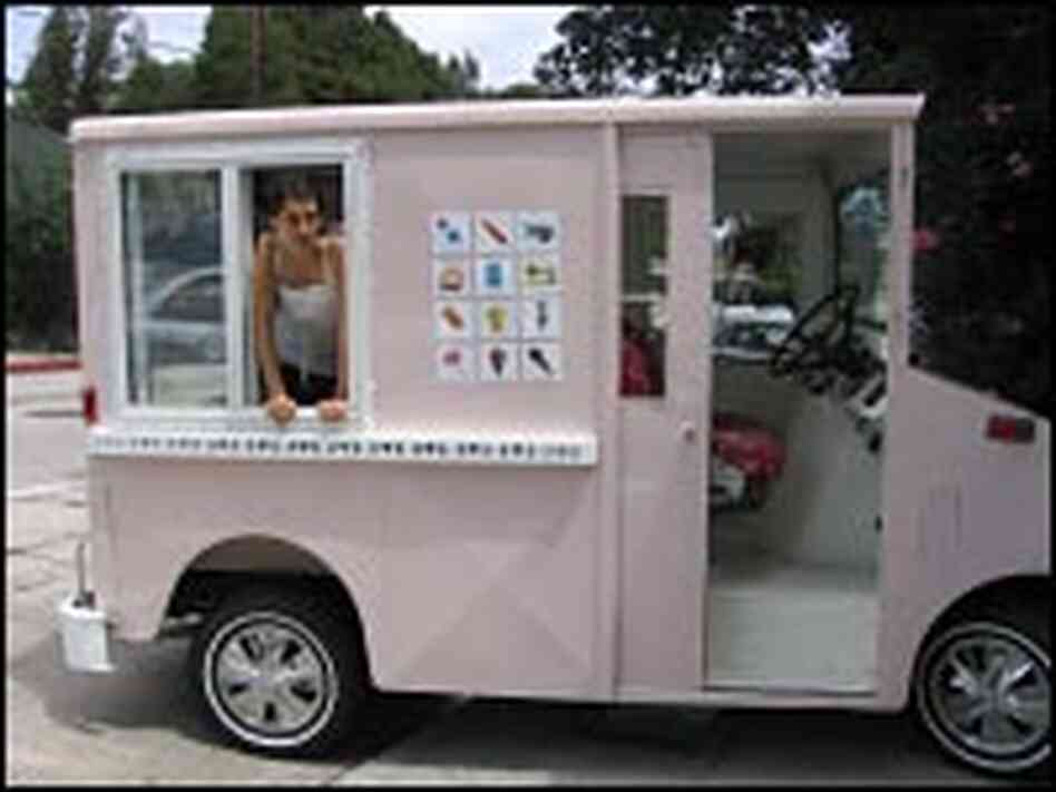 Leyla Safai in HeartsChallenger, her fantastical ice cream truck.