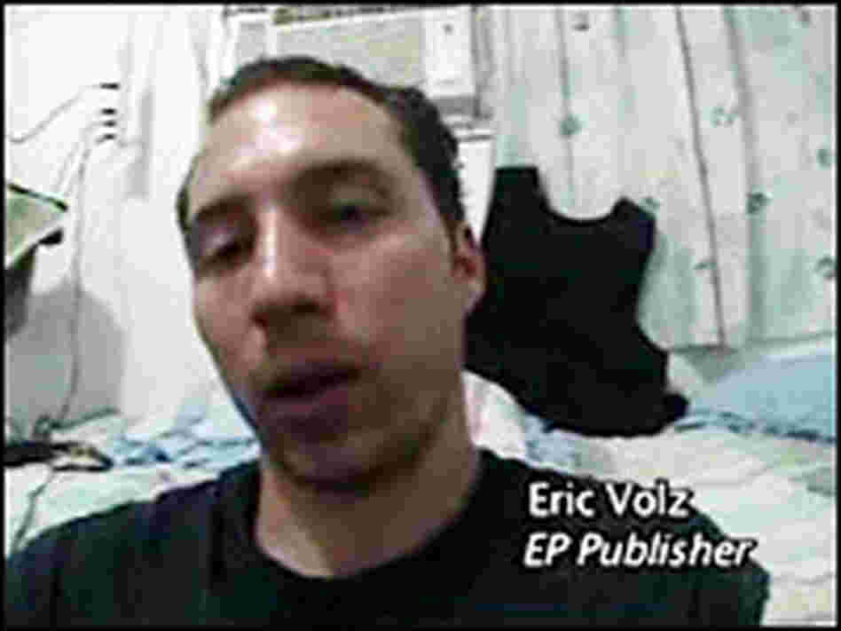 Screenshot from an online video defending Eric Volz's innocence. Screenshot from an online video defending Eric Volz's innocence.