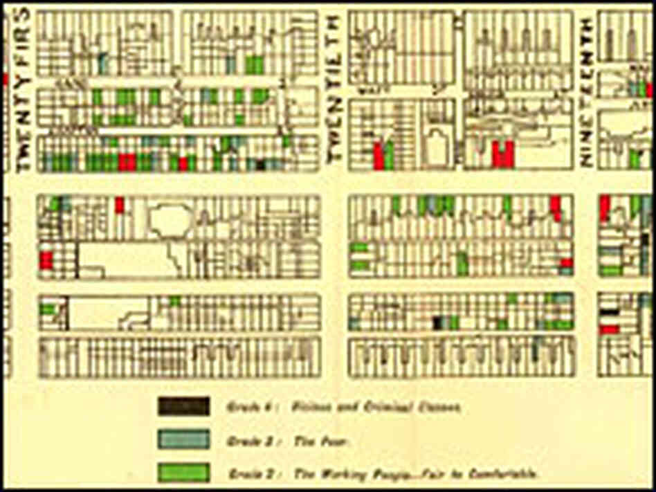 A map by W.E.B. Du Bois, a part of which is shown here, provided an inspiration for Amy Hillier's wo