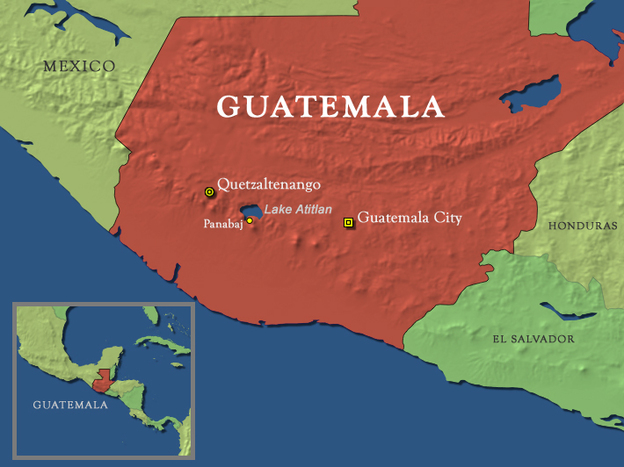 Regional Map of Guatemala