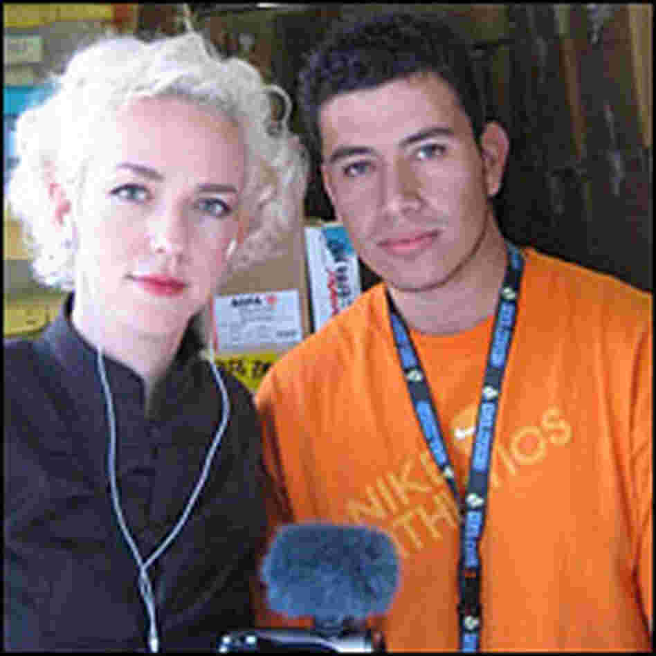 Xeni Jardin and Gustavo Cosme of the Forensic Anthropology Foundation of Guatemala