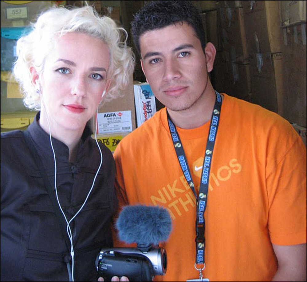 Xeni Jardin and Gustavo Cosme of the Forensic Anthropology Foundation of Guatemala