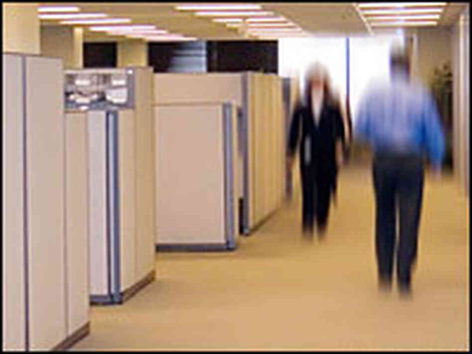 Feeling trapped at work? Maybe it's the low ceilings, cubicles, lack of color and flourescent lighti